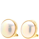 TASAKI TASAKI マベパール イヤリング パールホワイト×イエローゴールド K18YG パール イヤリング TASAKI 750YG Au750 半円真珠 ホワイト ハーフパール ドーム型