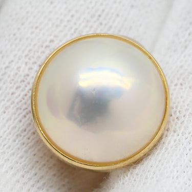 TASAKI TASAKI マベパール イヤリング パールホワイト×イエローゴールド K18YG パール イヤリング TASAKI 750YG Au750 半円真珠 ホワイト ハーフパール ドーム型