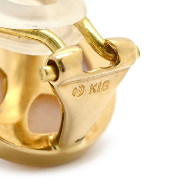 TASAKI TASAKI マベパール イヤリング パールホワイト×イエローゴールド K18YG パール イヤリング TASAKI 750YG Au750 半円真珠 ホワイト ハーフパール ドーム型