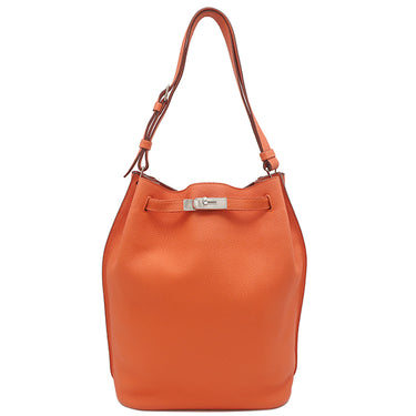 エルメス HERMES ソーケリー26 フー トゴ ショルダーバッグ シルバー金具 肩掛け