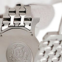 腕時計 エルメス HERMES Hウォッチ ロンド デイト HR1.710 クオーツ メンズ アラビア ギョウシェ ラウンド シルバー