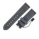 パネライ PANERAI 純正 ルミノール ドゥエ用 ヌバックバンド くすみブルー ヌバック 腕時計パーツ 未使用 替え ベルト 予備 交換 尾錠用 スペア 22ｍｍ くすみブルー