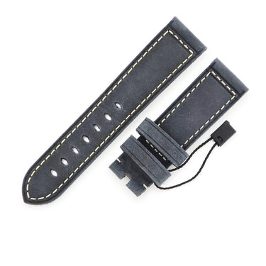 パネライ PANERAI 純正 ルミノール ドゥエ用 ヌバックバンド くすみブルー ヌバック 腕時計パーツ 未使用 替え ベルト 予備 交換 尾錠用 スペア 22ｍｍ くすみブルー