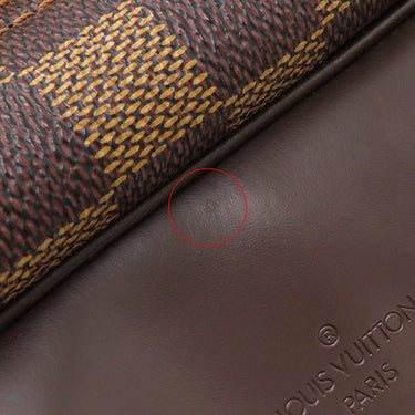 ルイヴィトン LOUIS VUITTON ボーリング ヴァニティ ドーヴィル N47272 ダミエエベヌ ダミエキャンバス ハンドバッグ ゴールド金具 茶 スペシャルオーダー