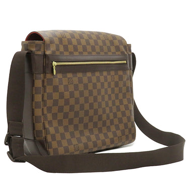 ルイヴィトン LOUIS VUITTON バスティーユ N45258 ダミエエベヌ ダミエキャンバス ショルダーバッグ ゴールド金具 茶