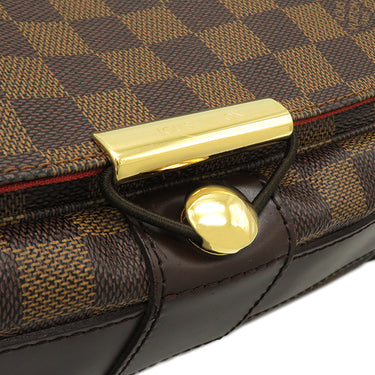 ルイヴィトン LOUIS VUITTON バスティーユ N45258 ダミエエベヌ ダミエキャンバス ショルダーバッグ ゴールド金具 茶