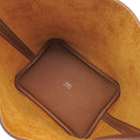 エルメス HERMES ピコタンロックPM ゴールド トリヨンクレマンス ハンドバッグ シルバー金具 茶