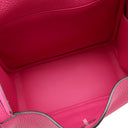 エルメス HERMES リンディ26 ローズショッキング トリヨンクレマンス 2WAYバッグ シルバー金具 肩掛け