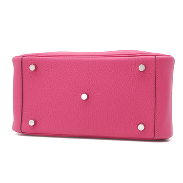 エルメス HERMES リンディ26 ローズショッキング トリヨンクレマンス 2WAYバッグ シルバー金具 肩掛け