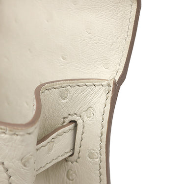 エルメス HERMES ケリー25 外縫い べトン オーストリッチ 2WAYバッグ ゴールド金具 ショルダー