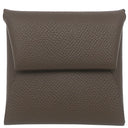 エルメス HERMES バスティア エコルセ ヴォーエプソン コインケース シルバー金具 こげ茶
