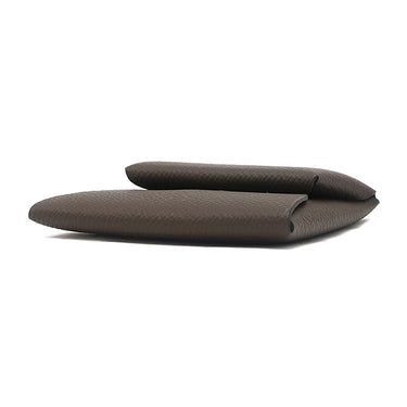 エルメス HERMES バスティア エコルセ ヴォーエプソン コインケース シルバー金具 こげ茶