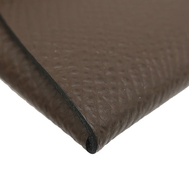 エルメス HERMES バスティア エコルセ ヴォーエプソン コインケース シルバー金具 こげ茶