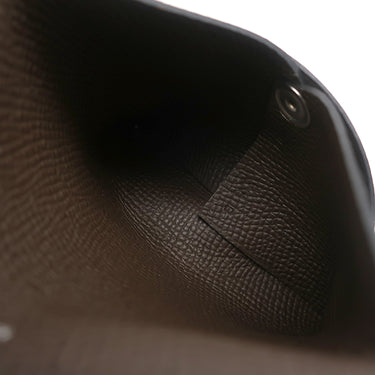 エルメス HERMES バスティア エコルセ ヴォーエプソン コインケース シルバー金具 こげ茶