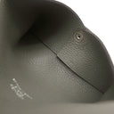 エルメス HERMES カルヴィ グリメイヤー エバーカラー カードケース シルバー金具 グレー