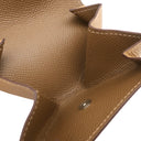 エルメス HERMES ルヴァンキャトル セサミ ヴォーエプソン コインケース シルバー金具 薄茶
