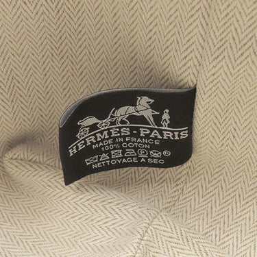 エルメス HERMES ブリッド ア ブラック PM オレンジ トワルシェブロン ポーチ シルバー金具 ハンドバッグ バニティバッグ トワルH