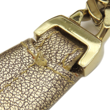 カルティエ Cartier ラドーニャ チェーンショルダー ゴールド レザー ショルダーバッグ ゴールド金具 金