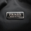 プラダ PRADA ホーボー ミニバッグ MV515 ブラック ナイロン ハンドバッグ シルバー金具 黒 三角ロゴプレート