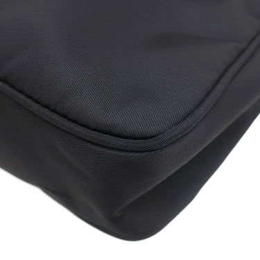 プラダ PRADA ホーボー ミニバッグ MV515 ブラック ナイロン ハンドバッグ シルバー金具 黒 三角ロゴプレート