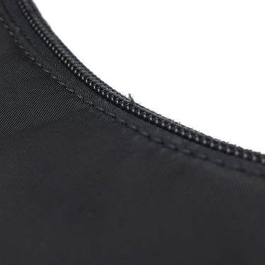 プラダ PRADA ホーボー ミニバッグ MV515 ブラック ナイロン ハンドバッグ シルバー金具 黒 三角ロゴプレート