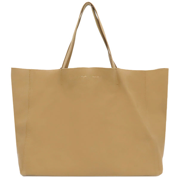 CELINE トートバッグ アイボリー/ブラウン 中古・古着通販】CELINE (セリーヌ) トートバッグ ブラウン｜ブランド