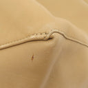 セリーヌ CELINE ホリゾンタルカバ ライトブラウン レザー トートバッグ ゴールド金具 薄茶 ベージュ トート