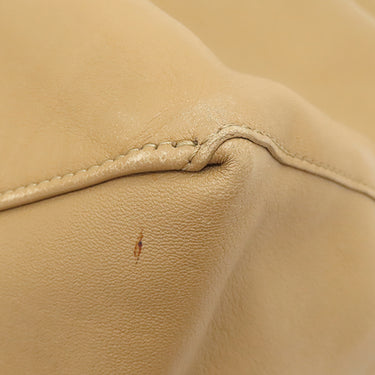 セリーヌ CELINE ホリゾンタルカバ ライトブラウン レザー トートバッグ ゴールド金具 薄茶 ベージュ トート