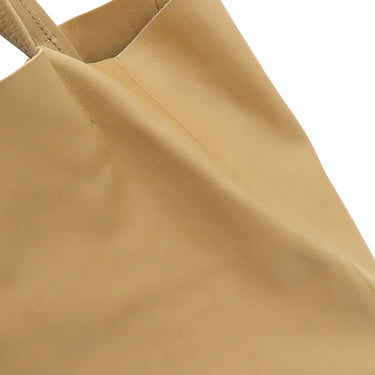 セリーヌ CELINE ホリゾンタルカバ ライトブラウン レザー トートバッグ ゴールド金具 薄茶 ベージュ トート