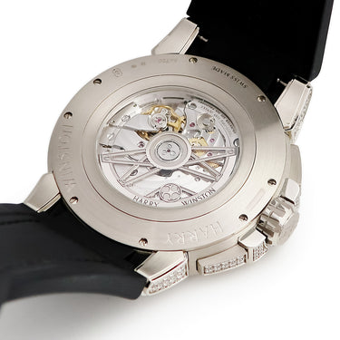 腕時計 ハリーウィンストン Harry Winston オーシャン バイレトログラード OCEABI42WW002 自動巻き メンズ K18WG無垢 純正ダイヤ シェル