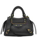 バレンシアガ BALENCIAGA ネオクラシックシティ ミニ 638524 ブラック レザー 2WAYバッグ マットゴールド金具 Mini City ハンドバッグ ショルダーバッグ