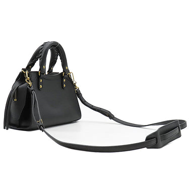 バレンシアガ BALENCIAGA ネオクラシックシティ ミニ 638524 ブラック レザー 2WAYバッグ マットゴールド金具 Mini City ハンドバッグ ショルダーバッグ