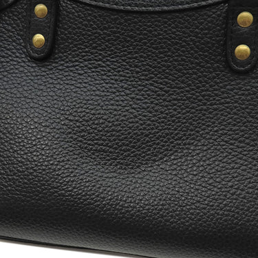 バレンシアガ BALENCIAGA ネオクラシックシティ ミニ 638524 ブラック レザー 2WAYバッグ マットゴールド金具 Mini City ハンドバッグ ショルダーバッグ