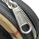 バーバリー BURBERRY ノバチェック クロスボディ 8010152 ベージュ×ブラック ナイロン レザー ショルダーバッグ シルバー金具 黒 斜め掛け