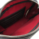 バーバリー BURBERRY ノバチェック クロスボディ 8010152 ベージュ×ブラック ナイロン レザー ショルダーバッグ シルバー金具 黒 斜め掛け