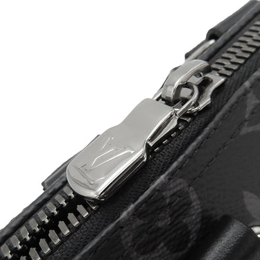 ルイヴィトン LOUIS VUITTON キーポル バンドリエール 25 M46271 モノグラムエクリプス モノグラムキャンバス モノグラムエクリプスリバースキャンバス 2WAYバッグ シルバー金具 黒 ショルダー ハンドバッグ