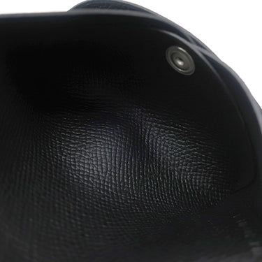 エルメス HERMES カルヴィ デュオ ブラック ヴォーエプソン カードケース シルバー金具 黒 フラグメントケース