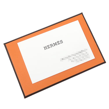 エルメス HERMES カルヴィ デュオ ブラック ヴォーエプソン カードケース シルバー金具 黒 フラグメントケース