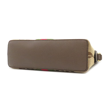 グッチ GUCCI オフィディア ジャンボGG 499621 ベージュ×エボニー GGキャンバス レザー ジャンボGGキャンバス ショルダーバッグ ゴールド金具 ウェブ ストライプ