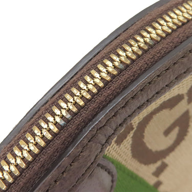 グッチ GUCCI オフィディア ジャンボGG 499621 ベージュ×エボニー GGキャンバス レザー ジャンボGGキャンバス ショルダーバッグ ゴールド金具 ウェブ ストライプ