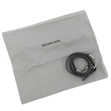 バレンシアガ BALENCIAGA バザール ショッパー XXS 513988 ブラック レザー 2WAYバッグ シルバー金具 グラフィティ 黒