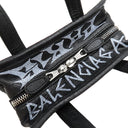 バレンシアガ BALENCIAGA バザール ショッパー XXS 513988 ブラック レザー 2WAYバッグ シルバー金具 グラフィティ 黒