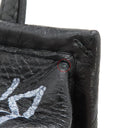 バレンシアガ BALENCIAGA バザール ショッパー XXS 513988 ブラック レザー 2WAYバッグ シルバー金具 グラフィティ 黒