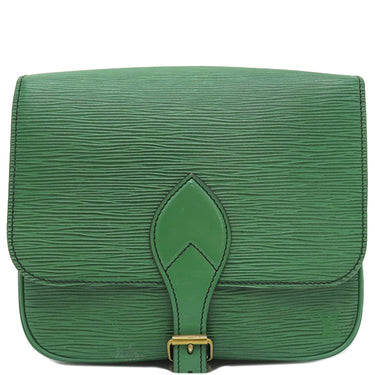 ルイヴィトン LOUIS VUITTON カルトシエール M52244 ボルネオグリーン エピレザー ショルダーバッグ ゴールド金具 緑 斜め掛け 肩掛け