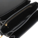 セリーヌ CELINE クラシック トリオンフ バッグ 187363BF4.38NO ブラック カーフ シャイニーカーフスキン ショルダーバッグ ゴールド金具 黒 フラップ 斜め掛け