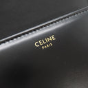 セリーヌ CELINE クラシック トリオンフ バッグ 187363BF4.38NO ブラック カーフ シャイニーカーフスキン ショルダーバッグ ゴールド金具 黒 フラップ 斜め掛け