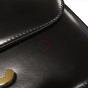 セリーヌ CELINE クラシック トリオンフ バッグ 187363BF4.38NO ブラック カーフ シャイニーカーフスキン ショルダーバッグ ゴールド金具 黒 フラップ 斜め掛け