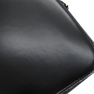 セリーヌ CELINE クラシック トリオンフ バッグ 187363BF4.38NO ブラック カーフ シャイニーカーフスキン ショルダーバッグ ゴールド金具 黒 フラップ 斜め掛け