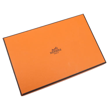 エルメス HERMES ベアンスフレ オレンジ オーストリッチ 長財布 シルバー金具 二つ折り財布 ソルド品