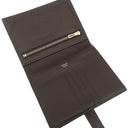 エルメス HERMES ベアンコンパクト エベンヌ ヴォーエプソン 二つ折り財布 ゴールド金具 こげ茶